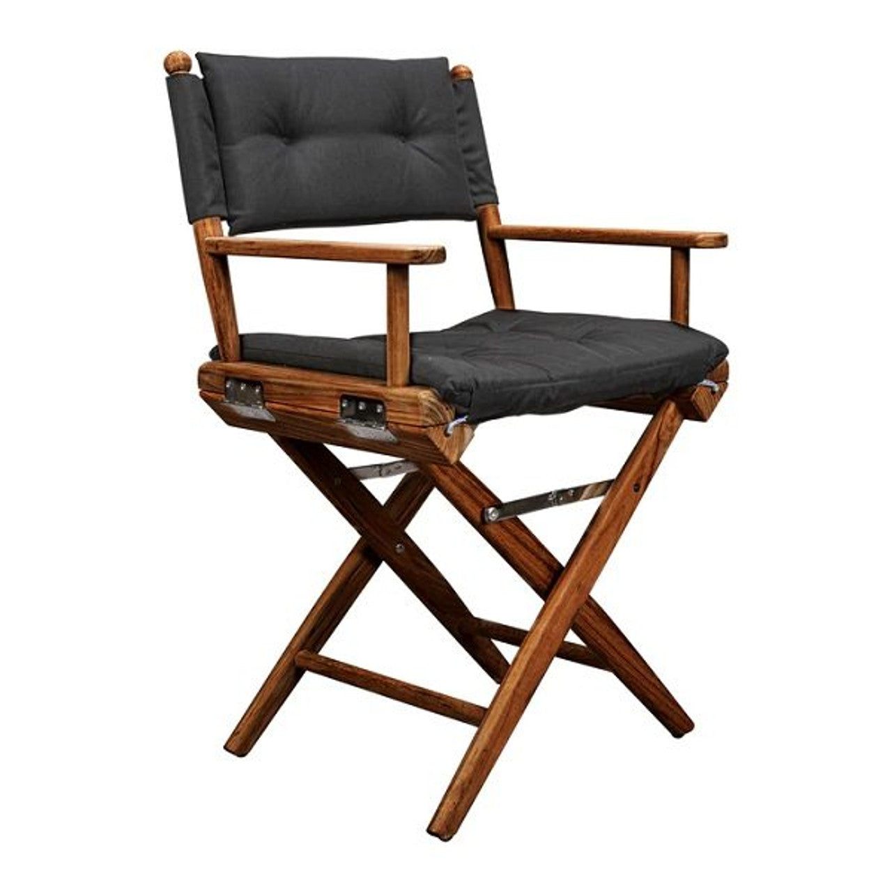 Whitecap Teak Director's Chair w/ Black Seat Covers